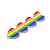 Valentine's Day Theme Gradient Color Acrylic Pendants OACR-Q100-11A-2
