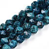 Dyed Natural Sesame Jasper Beads Strands G-T139-8mm-47H-4