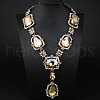 Alloy & Glass Pendant Necklaces for Women FS-WGBD771-06-1