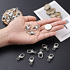 Tibetan Style Alloy Lobster Claw Clasps TIBE-KS0001-05AS-6