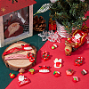 SUNNYCLUE 90Pcs 15 Styles Christmas Opaque Resin Cabochons RESI-SC0005-61-4