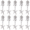 SUNNYCLUE 20Pcs 2 Styles Alloy Resin Pendants FIND-SC0013-38-1