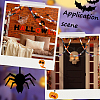 SOFPLATE 210Pcs 8 Styles Halloween Theme Printed Natural Wooden Beads WOOD-SP0001-07-6