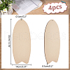 WADORN Unfinished Wooden Pendant Decorations WOCR-WR0001-01-2