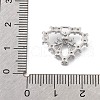 Brass Micro Pave Clear Cubic Zirconia Pendants KK-K371-29B-P-3