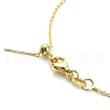 Natural Rose Quartz Heart Pendant Necklace with Golden Alloy Cable Chains NJEW-G116-01A-3