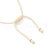 Adjustable Miyuki Seed & Brass Braided Beaded Bracelets for Women BJEW-O187-16-3