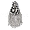 Iron Fashion Tassel Epaulette AJEW-XCP0003-03P-1