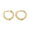Textured Brass Hoop Earrings EJEW-A132-13G-4
