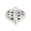 Hollow Brass Pendants for Valentine's Day KK-M289-03T-P-1