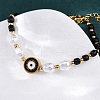 304 Stainless Steel Beaded Bracelets for Women BJEW-Z099-01G-3