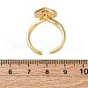 Brass Micro Pave Cubic Zirconia Open Cuff Rings for Women RJEW-U057-22A-G-5