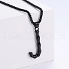 Stylish Stainless Steel Initial Pendant Necklaces SR1473-10-1