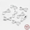 Anti-Tarnish Rhodium Plated 925 Sterling Silver Pendant Bails STER-E050-10P-3