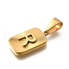 304 Stainless Steel Pendants STAS-S161-01R-G-2