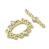 Brass Micro Pave Cubic Zirconia Toggle Clasps KK-C048-05G-2