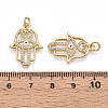 Brass Micro Pave Cubic Zirconia Pendants KK-T070-73-3