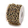 Brass Glass Oval Link Chains CHC-R001-02G-03-3
