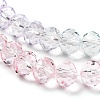Transparent Painted Glass Beads Strands X1-DGLA-A034-T8mm-A23-4