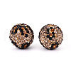 Polymer Clay Pave Rhinestone Beads RB-T018-02A-1
