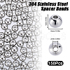 SUNNYCLUE 304 Stainless Steel Spacer Beads STAS-SC0006-87D-2