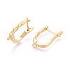 Brass Hoop Earring Findings KK-N267-29G-2