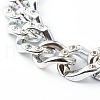 CCB Plastic Rhinestone Curb Chain Necklaces NJEW-JN03560-5