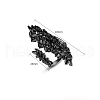 Leaf Brass Micro Pave Cubic Zirconia Cuff Rings for Women FS-WG3B787-01-5