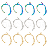 Unicraftale 12Pcs 3 Colors 304 Stainless Steel Pendants STAS-UN0046-31-1