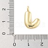 Rack Plating Brass Balloon Letter Pendants KK-C050-01G-J-3