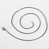 304 Stainless Steel Box Chain Necklace Making STAS-P046-08P-2