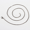 Tarnish Resistant 304 Stainless Steel Box Chain Necklace Making STAS-P046-08P-2
