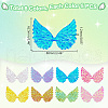 GOMAKERER 40Pcs 8 Colors Sparkling Cloth Cabochons FIND-GO0001-86-2