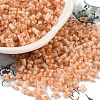 Two Tone Inside Colours Transparent Glass Seed Beads SEED-C004-05E-1