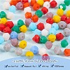 1800Pcs 10 Colors Opaque Solid Color Glass Beads Strands GLAA-SZ0001-84-2