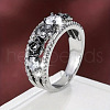 Alloy & Rhinestone Finger Rings FS-WG4F886-09-1
