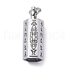 Non-Tarnish Openable 304 Stainless Steel Urn Ashes Pendants STAS-D097-08P-1