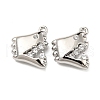 Brass Micro Pave Clear Cubic Zirconia Pendants KK-H460-12P-1