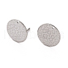 Non-Tarnish 304 Stainless Steel Stud Earring Findings STAS-H124-18P-1