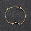 12 Constellations Alloy Rhinestone Link Bracelets WG43B2B-09-1
