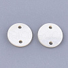 Freshwater Shell Links connectors X-SHEL-T012-72A-2