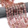 Natural Strawberry Quartz Beads Strands G-P573-C04-01-1