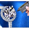 Rhodium Plated 925 Sterling Silver Micro Pave Cubic Zirconia Adjustable Rings AJEW-U007-16P-2