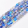Synthetic Moonstone Beads Strands G-E573-01B-27-2