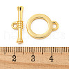 Brass Toggle Clasps KK-A223-02G-6
