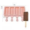 Food Grade DIY Rectangle Ice-cream Silicone Molds DIY-D062-06C-6