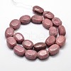 Natural Rhodonite Oval Bead Strands G-L294-09-2