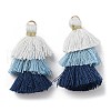 Polycotton Tassel Pendant Decorations GLAA-K060-07KCG-14-1