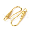 Brass Earring Hooks KK-D378-03G-2