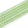 Transparent Glass Beads Strands GLAA-T032-T4mm-17-1